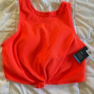 GAP Women's Vibrant Orange longline sports bra NWT